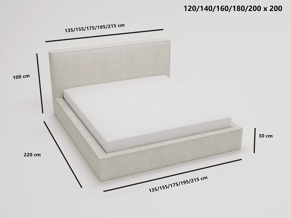 Gestoffeerd bed Monaco 180x200 groen - opbergruimte voor beddengoed, houten lattenbodem, doorgestikt hoofdbord en bedframe