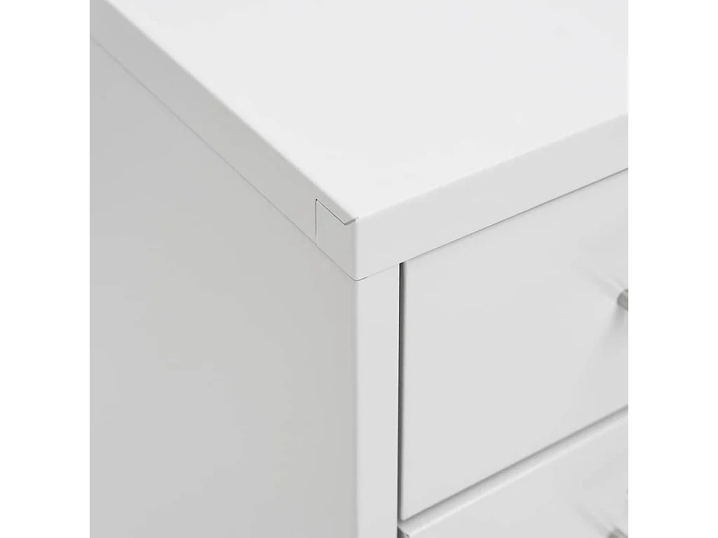 Schedario Mobile Grigio 28x41x109 cm in Metallo