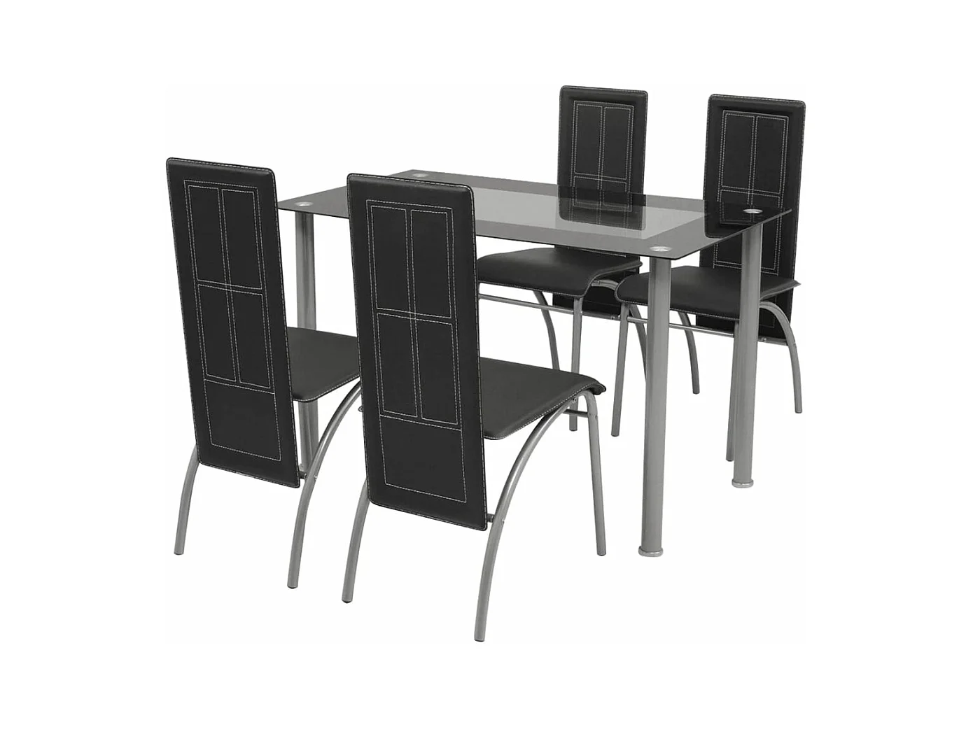Ensemble à dîner cinq pièces Noir