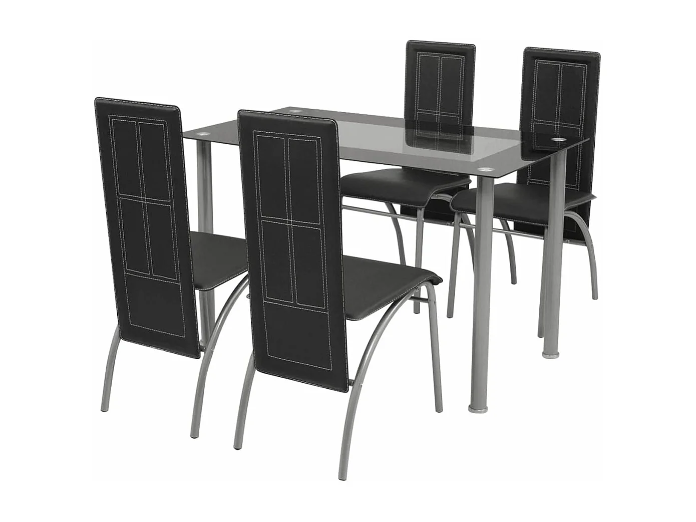 Ensemble à dîner cinq pièces Noir