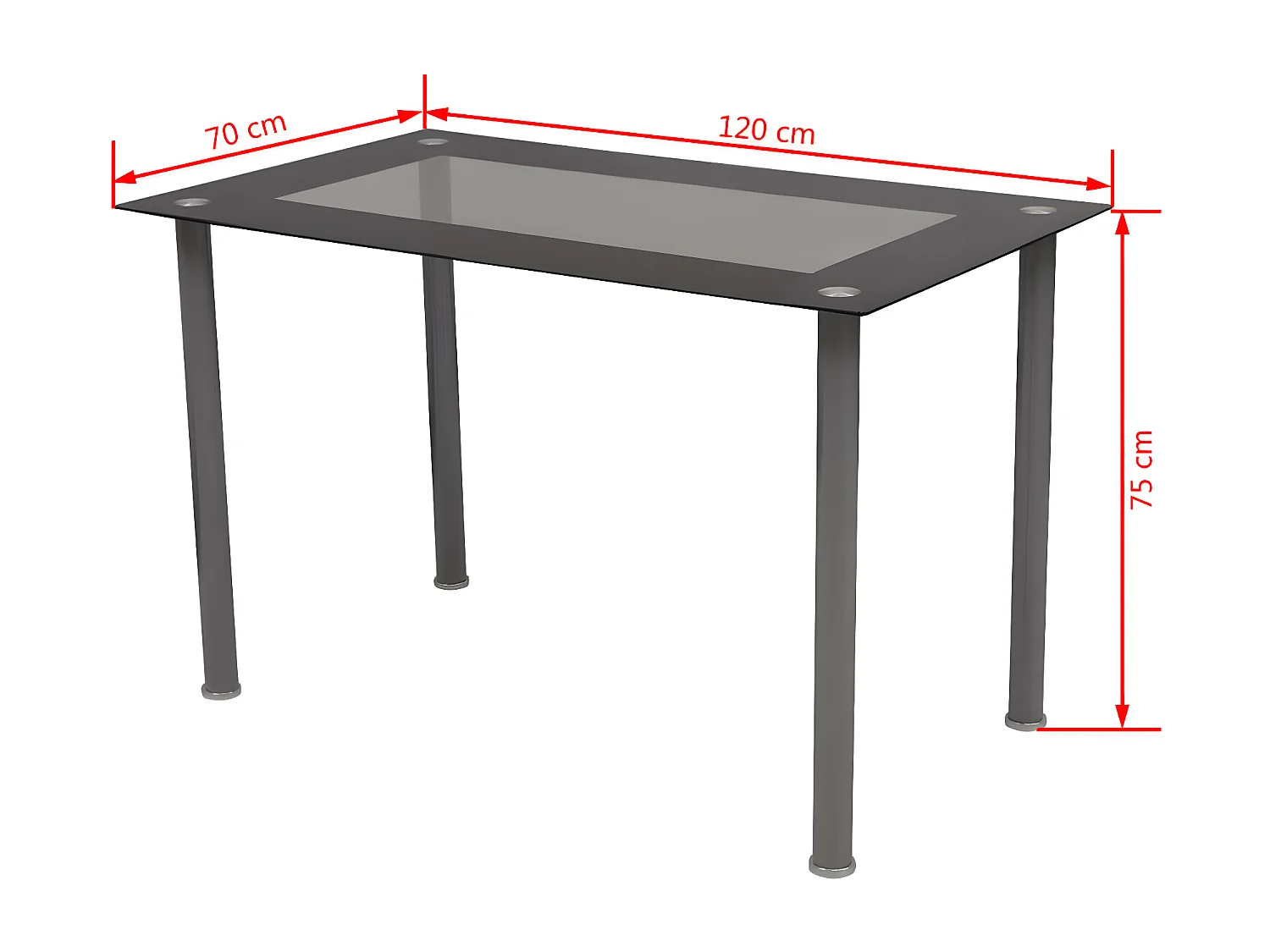 Ensemble à dîner sept pièces Noir