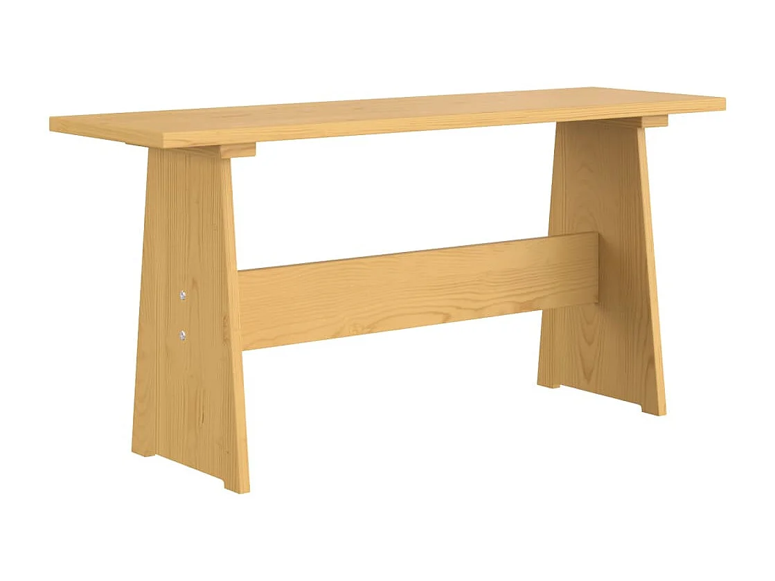 Ensemble à manger REINE 3 pcs marron miel bois de pin massif