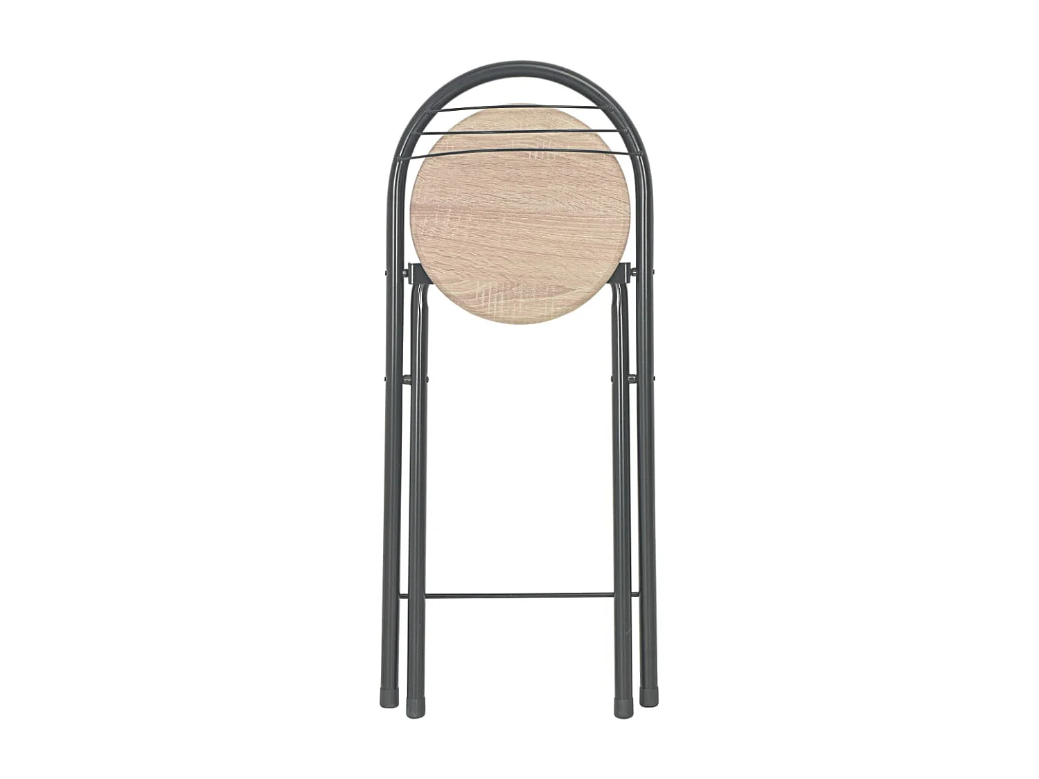 Ensemble de bar avec étagères 3 pcs Bois et acier