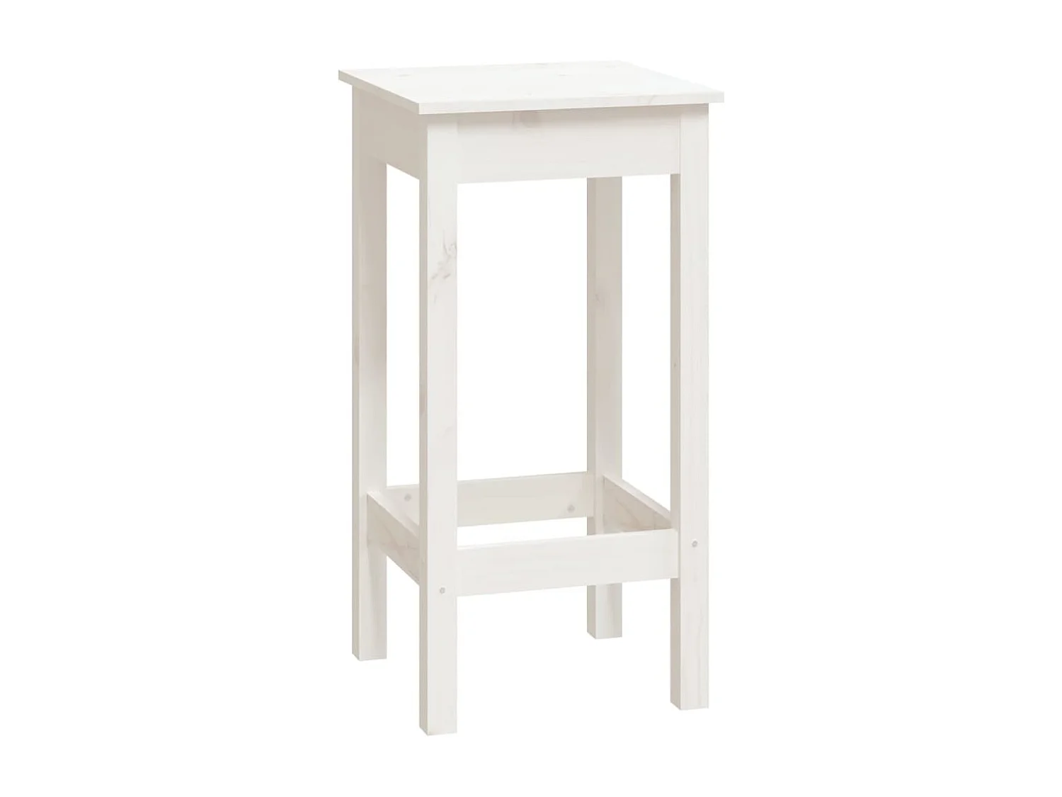 Ensemble de bar 9 pcs Blanc Bois de pin massif