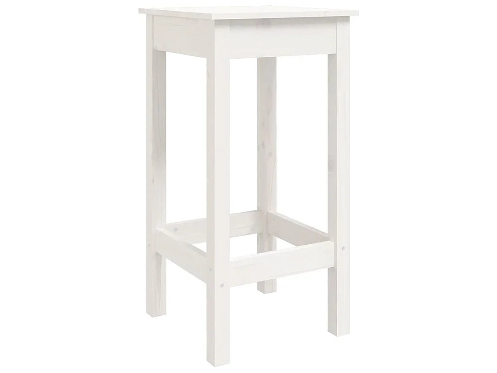 3-delige Barset massief grenenhout wit