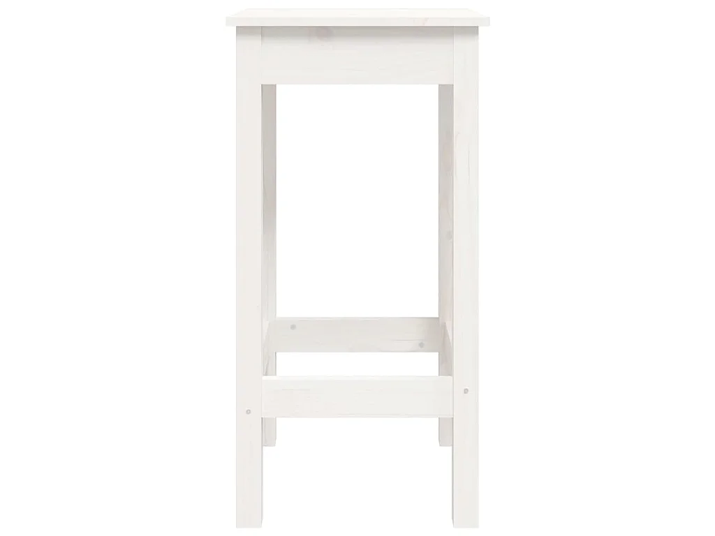 3-delige Barset massief grenenhout wit