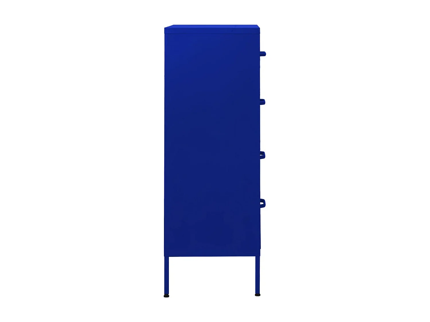 Commode Bleu marine 80x35x101,5 cm Acier