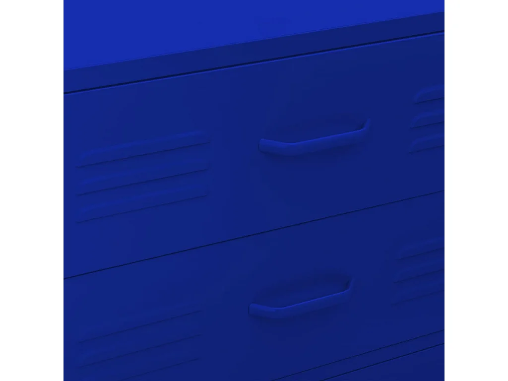 Commode Bleu marine 80x35x101,5 cm Acier