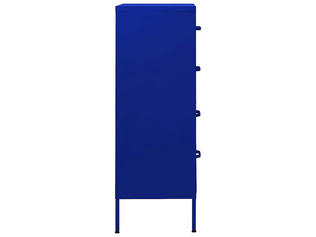 Commode Bleu marine 80x35x101,5 cm Acier