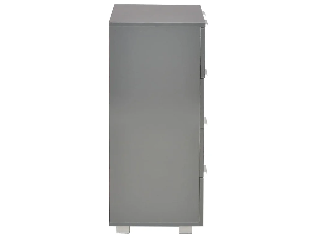 Sideboard Hochglanz-Grau 60x35x80 cm Holzwerkstoff