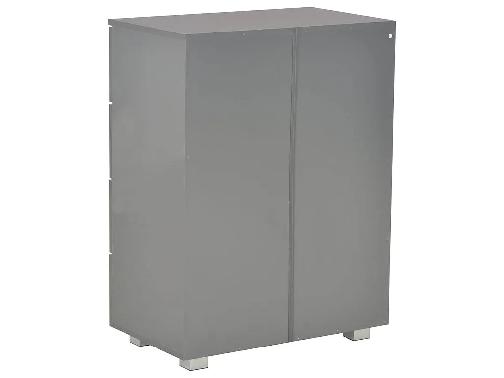 Sideboard Hochglanz-Grau 60x35x80 cm Holzwerkstoff