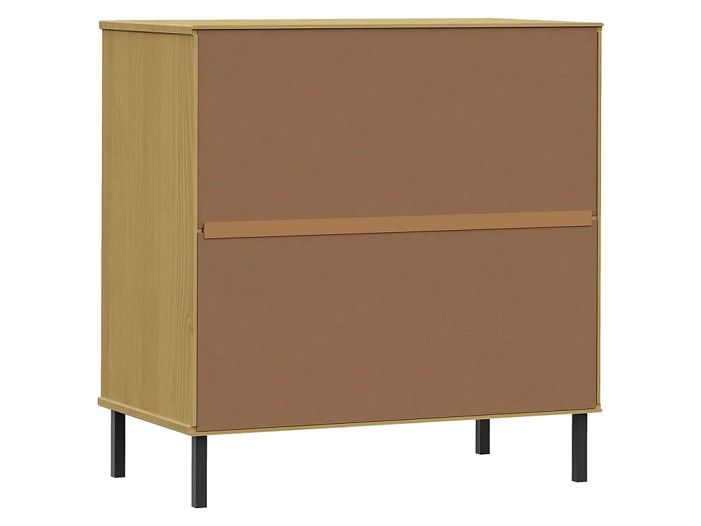 Buffet avec 3 tiroirs Marron 77x40x79,5 cm Bois massif OSLO