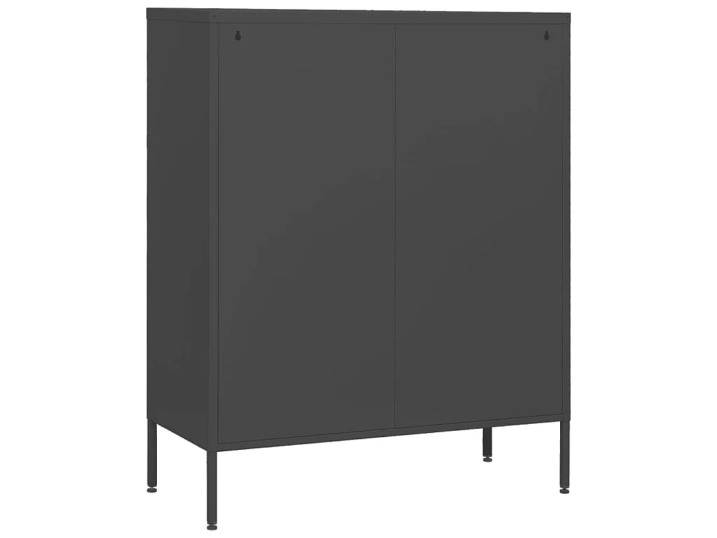 Ladekast 80x35x101,5 cm staal antracietkleurig