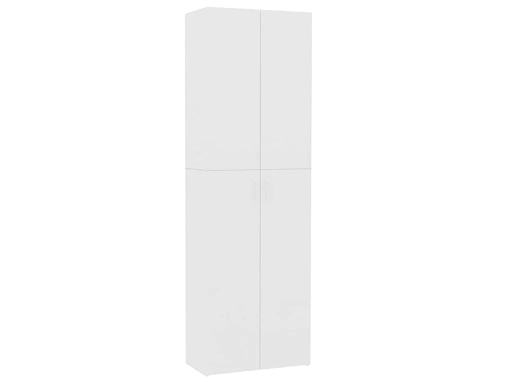Armoire de bureau Blanc 60 x 32 x 190 cm Bois d'ingénierie