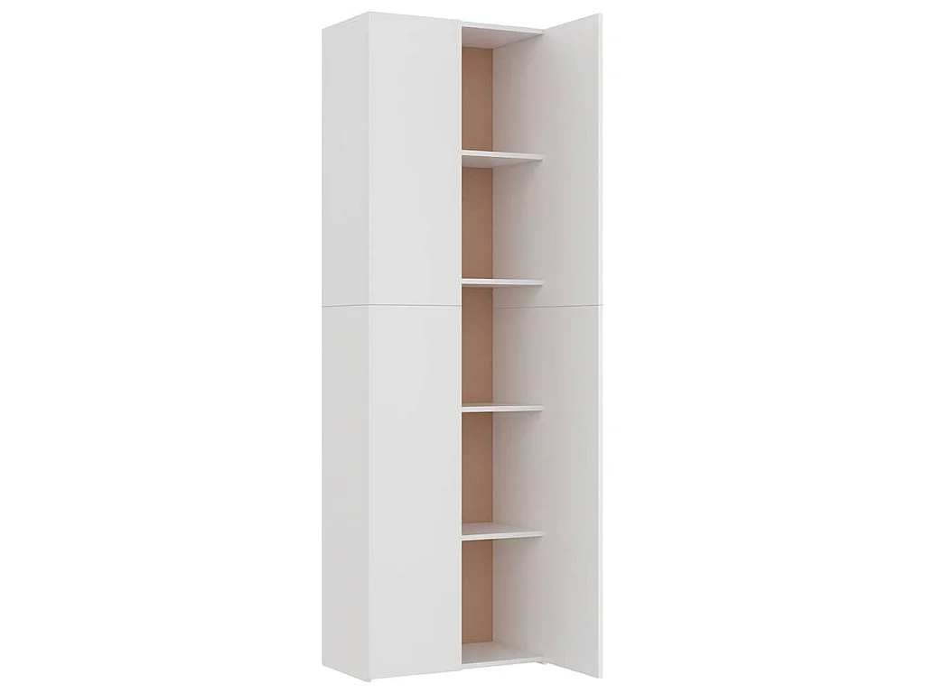 Armoire de bureau Blanc 60 x 32 x 190 cm Bois d'ingénierie