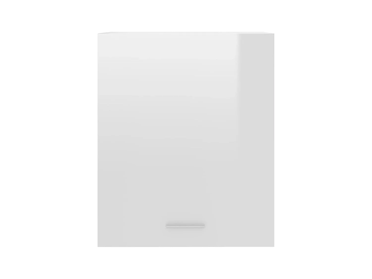 Hangkasten 2 st Lyon 50x31x60 cm bewerkt hout hoogglans wit