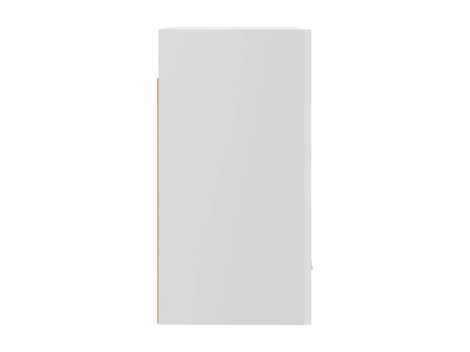 Hangkasten 2 st Lyon 50x31x60 cm bewerkt hout hoogglans wit