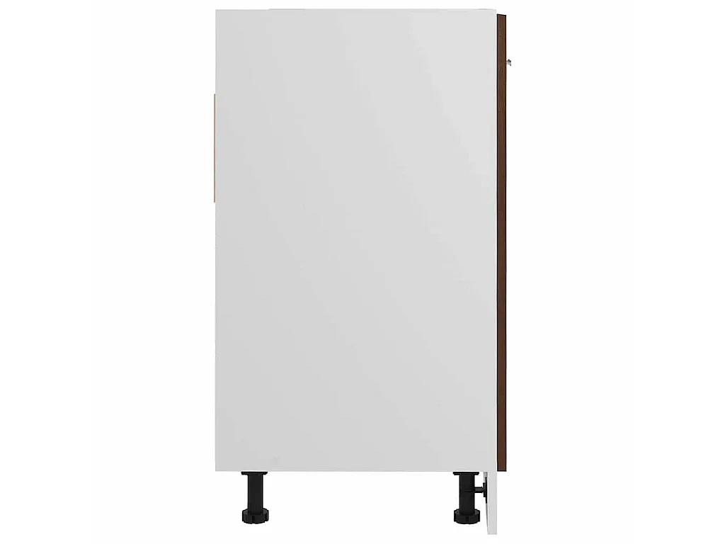 Gootsteenkast Lyon 80x46x81,5 cm bewerkt hout bruin eikenkleur