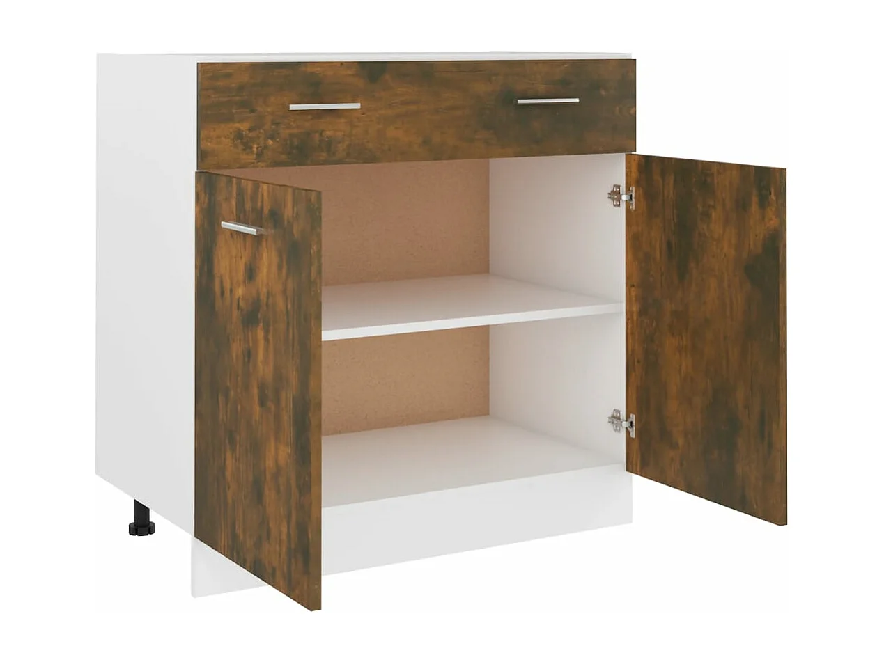 Unterschrank mit Schublade Lyon Räuchereiche 80x46x81,5 cm