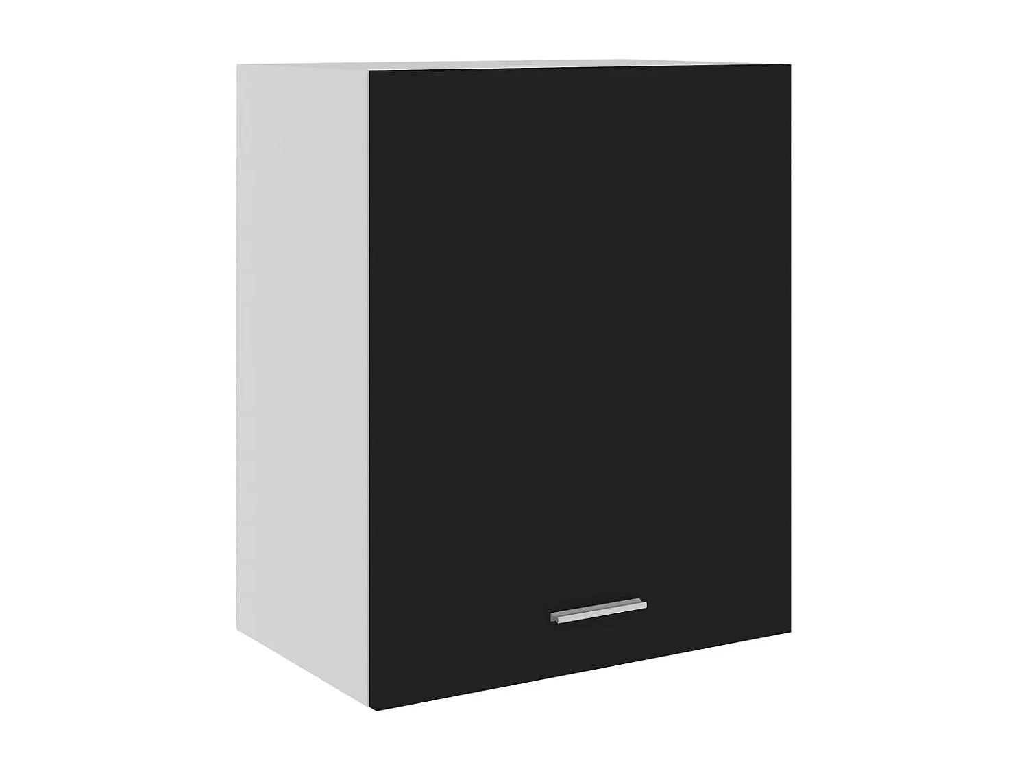 Armários de parede “Lyon” 2 pcs derivados madeira preto