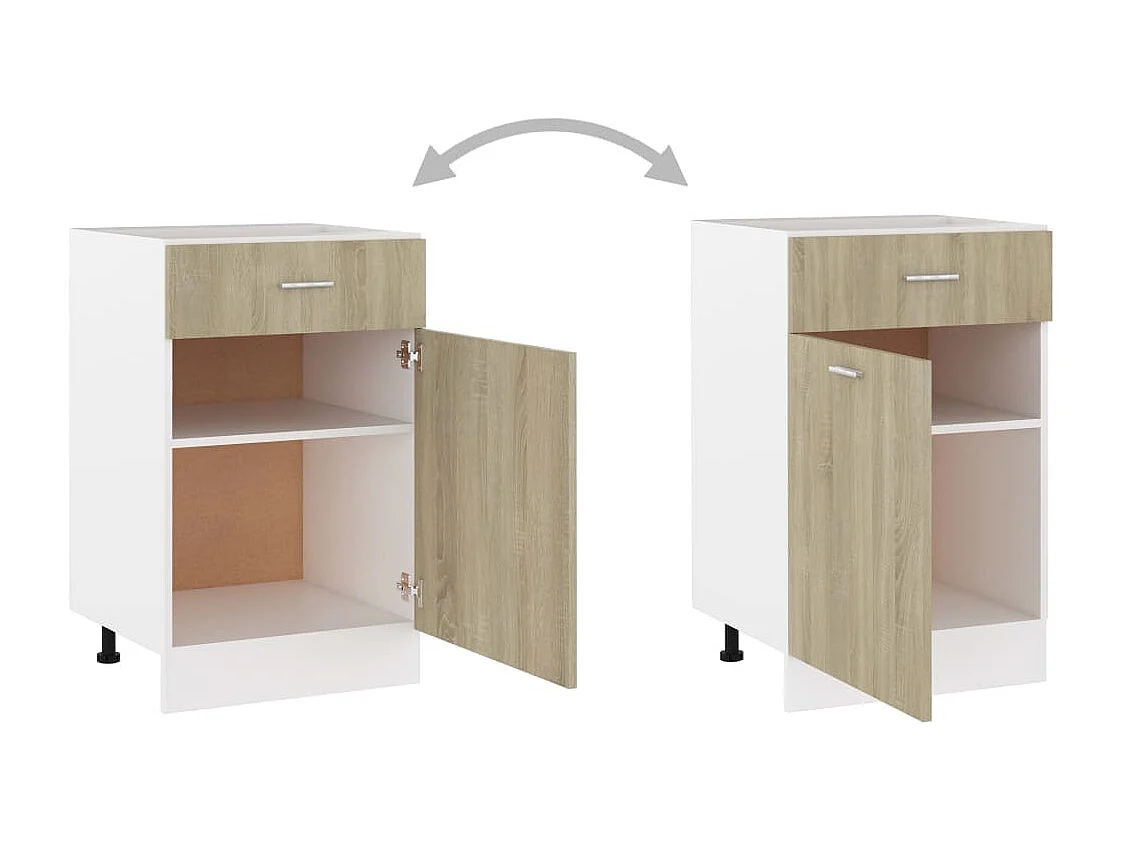 Onderkast met lade Lyon 50x46x81,5 cm sonoma eikenkleur