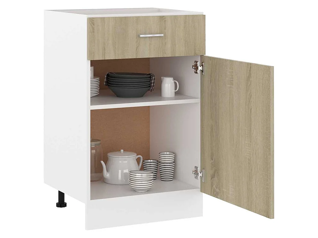 Onderkast met lade Lyon 50x46x81,5 cm sonoma eikenkleur