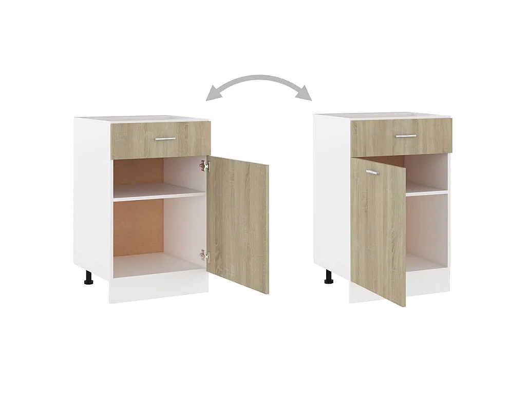 Onderkast met lade Lyon 50x46x81,5 cm sonoma eikenkleur