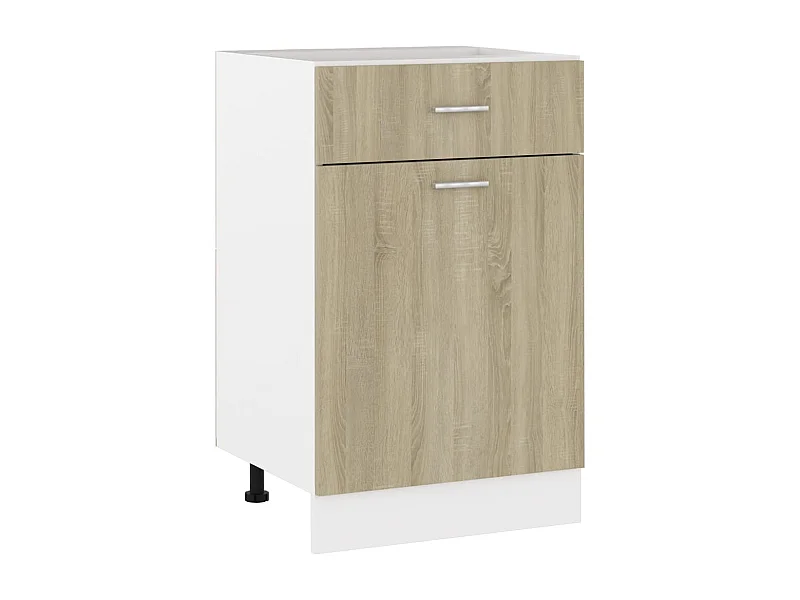 Armoire à tiroirs inférieure "Lyon" Chêne Sonoma 50 x 46 x 81,5 cm Bois d'ingénierie