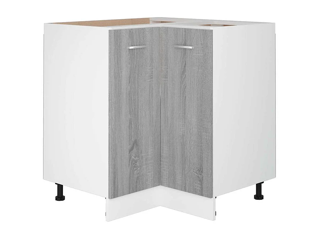 Armario de cocina Lyon gris Sonoma 75,5x75,5x81,5 cm