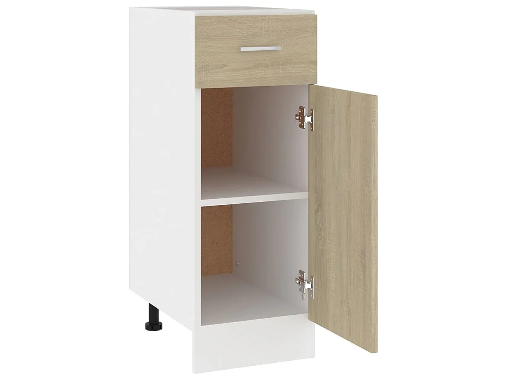 Armoire à tiroirs inférieure "Lyon" Chêne Sonoma 30 x 46 x 81,5 cm Bois d'ingénierie