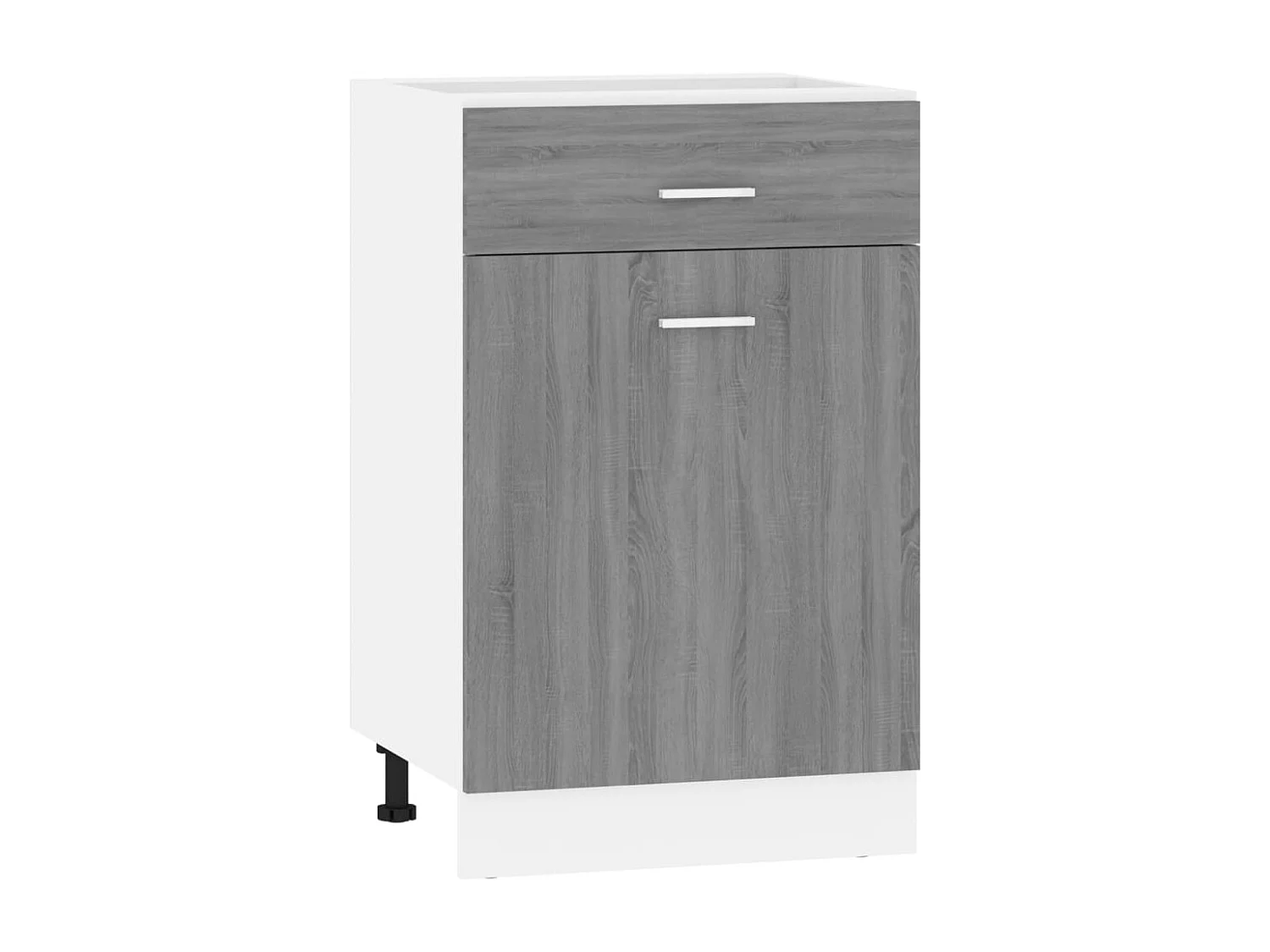 Armoire à tiroirs inférieure "Lyon" Gris Sonoma 50 x 46 x 81,5 cm Bois d'ingénierie