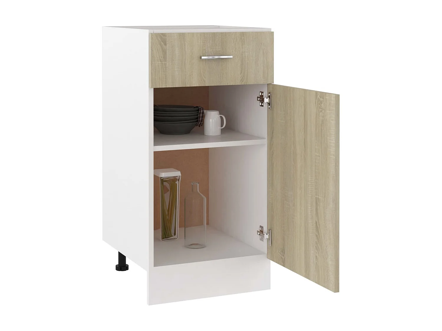 Armoire de plancher tiroir Chêne sonoma 40x46x81,5 cm Aggloméré