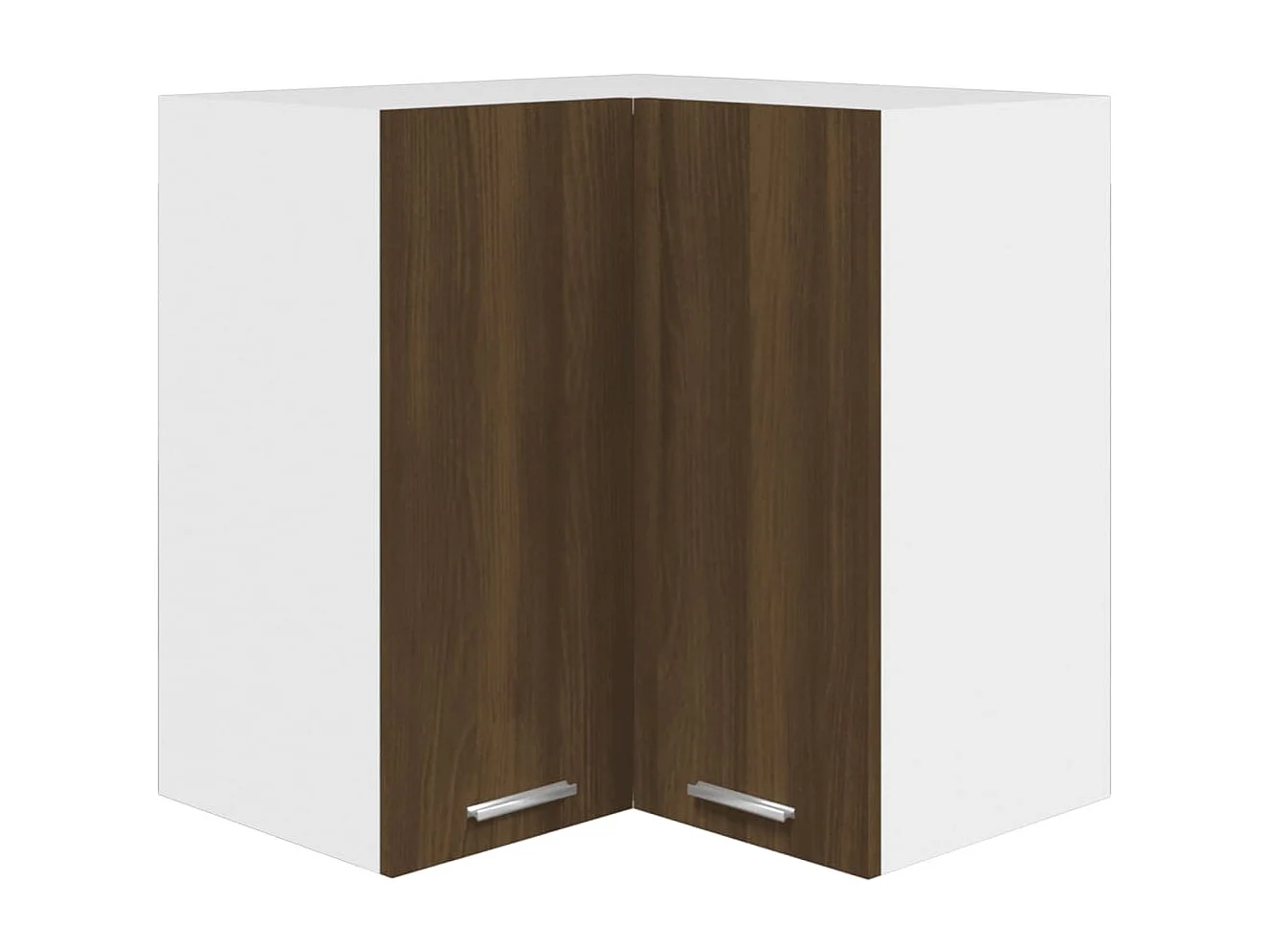 Armoire d'angle suspendue "Lyon" Chêne brun 57 x 57 x 60 cm Bois d'ingénierie