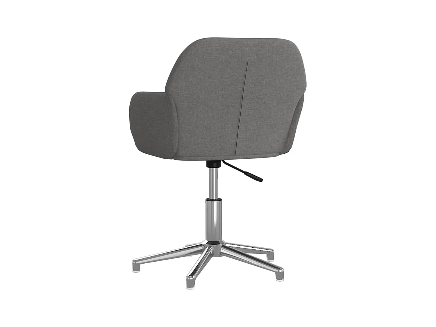 Chaise pivotante de bureau Gris clair Tissu