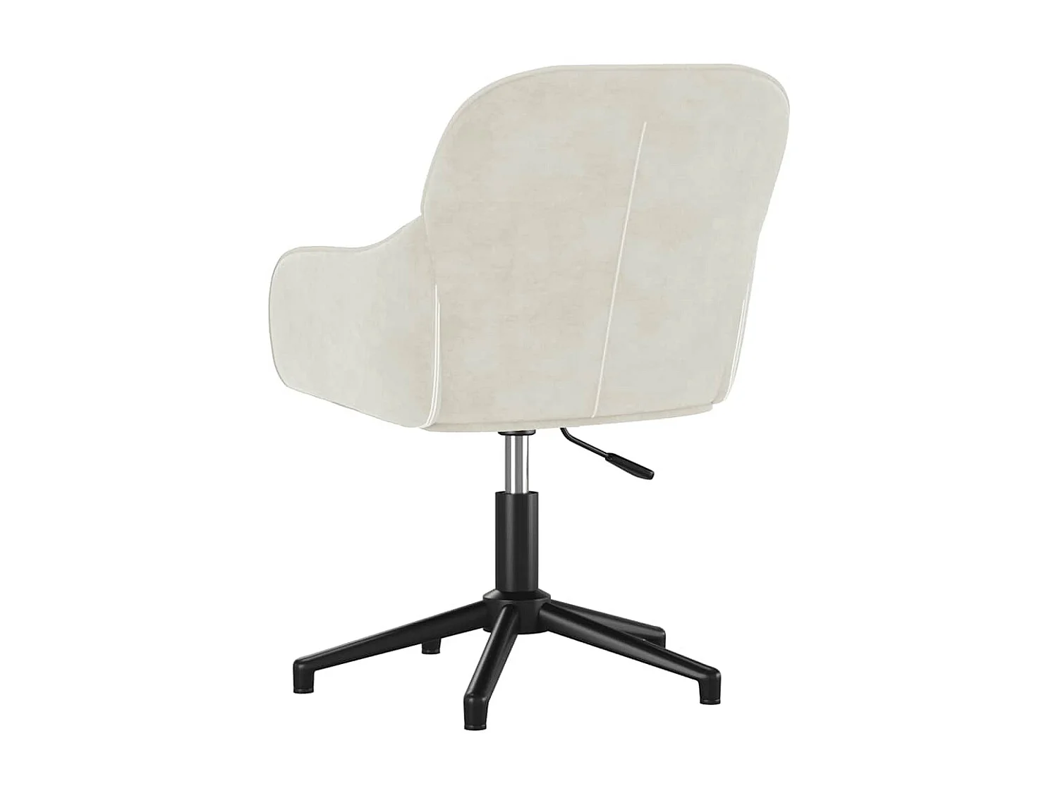 Chaise pivotante de bureau Crème Velours