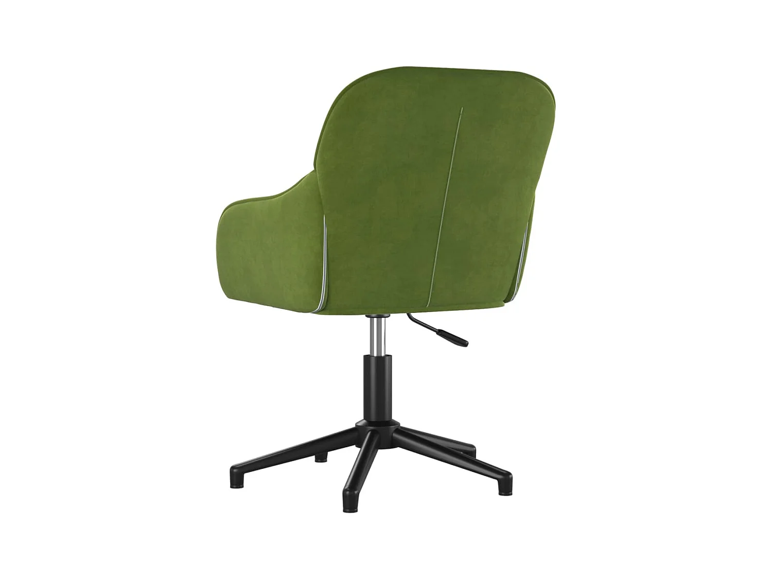Chaise pivotante de bureau Vert clair Velours