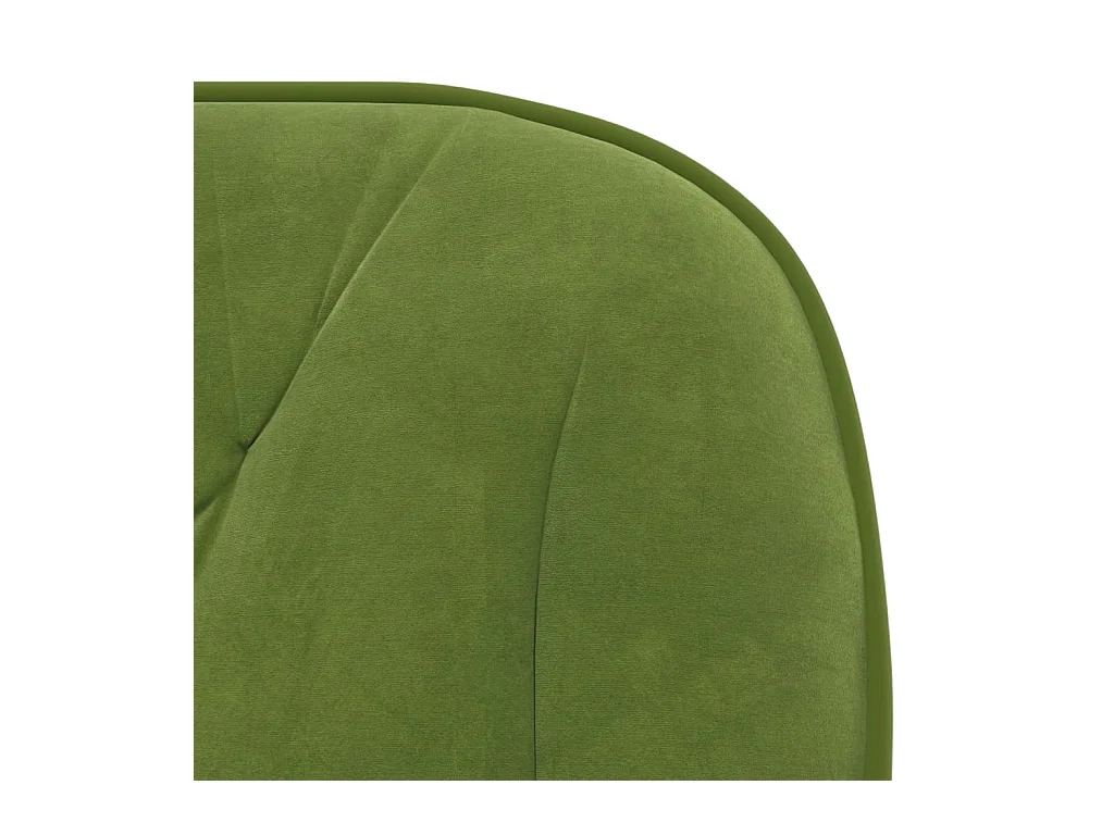 Chaise pivotante de bureau Vert clair Velours