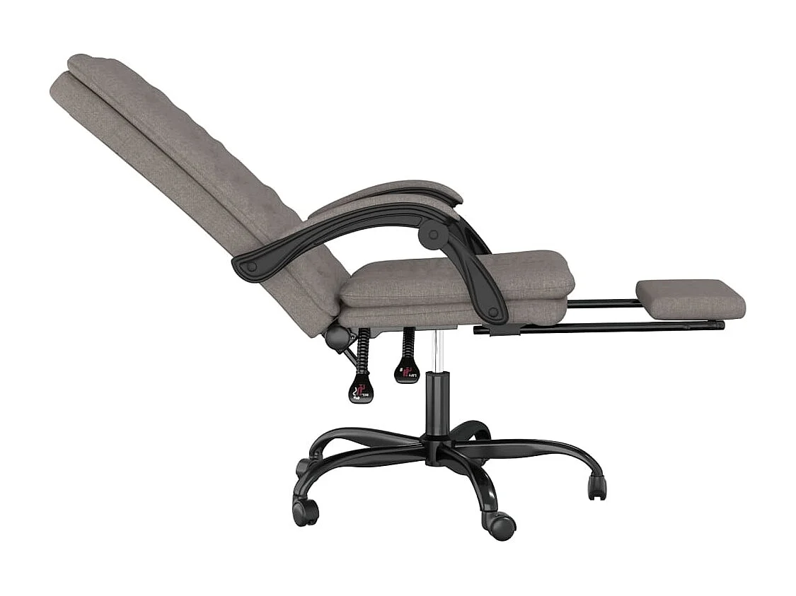 Fauteuil inclinable de bureau Taupe Tissu