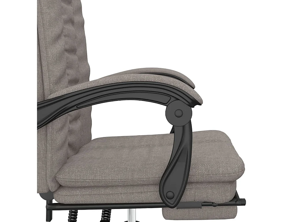 Fauteuil inclinable de bureau Taupe Tissu