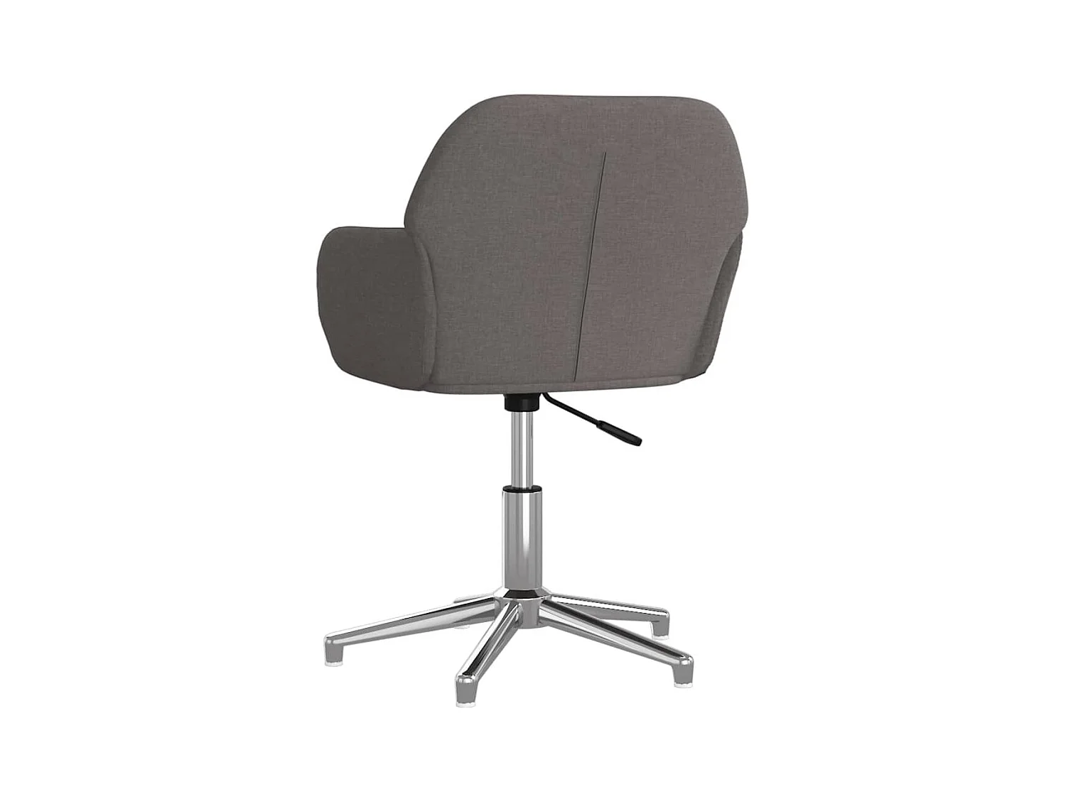Chaise pivotante de bureau Gris foncé Tissu