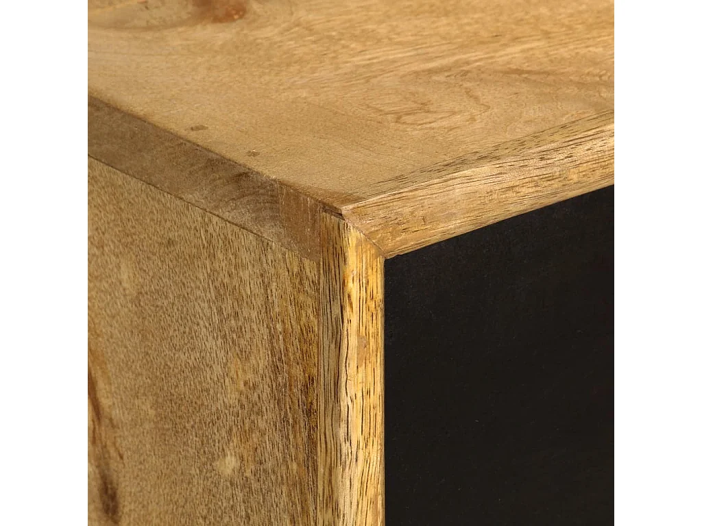 Schreibtisch mit Schubladen 130 x 50 x 80 cm Massivholz Mango