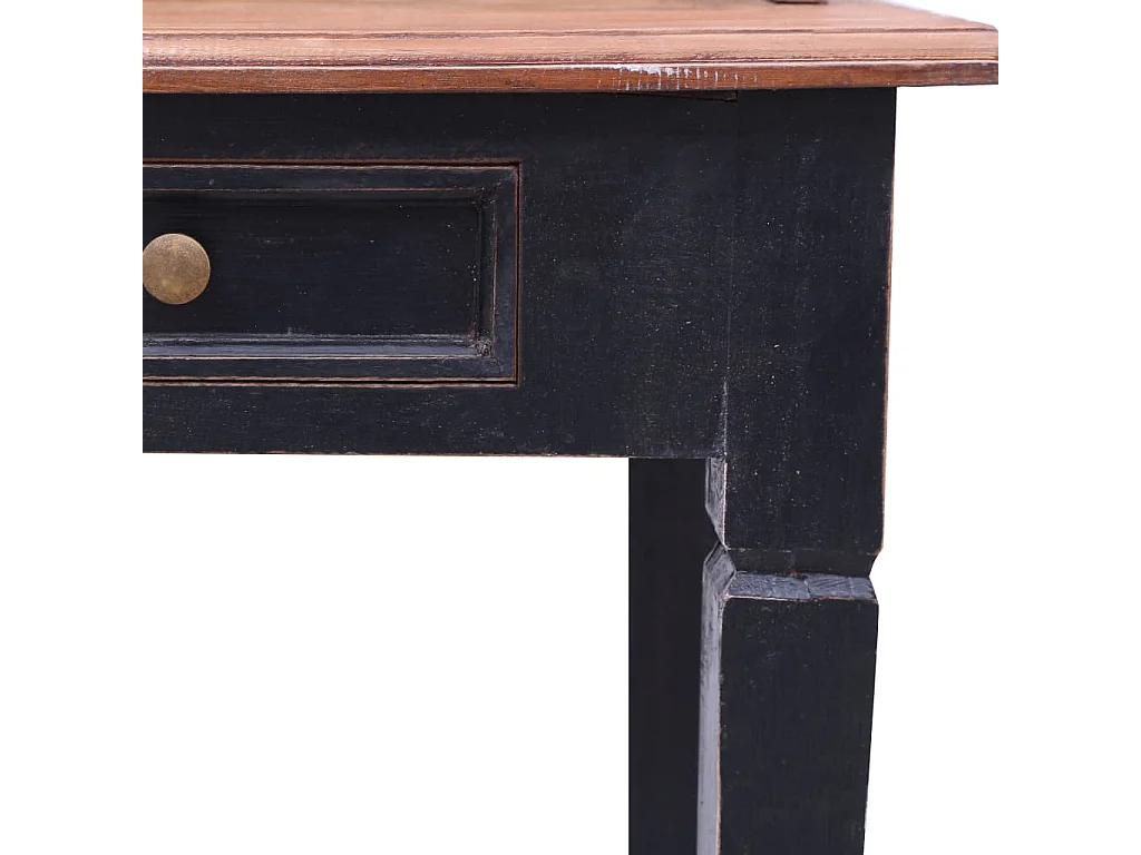 Escritorio con cajones madera maciza de caoba 90x50x101 cm