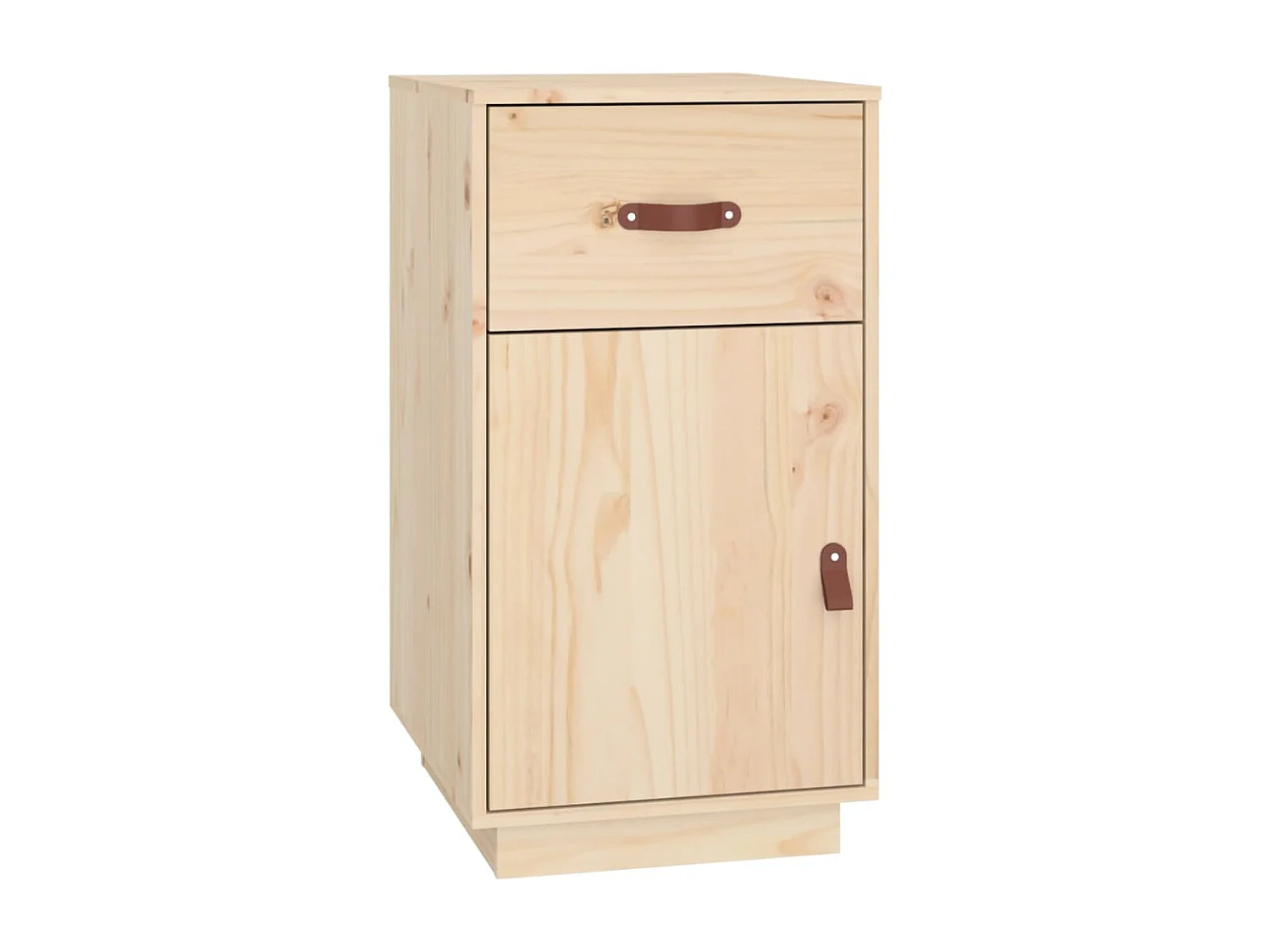 Secretária com armários 135x50x75 cm pinho maciço