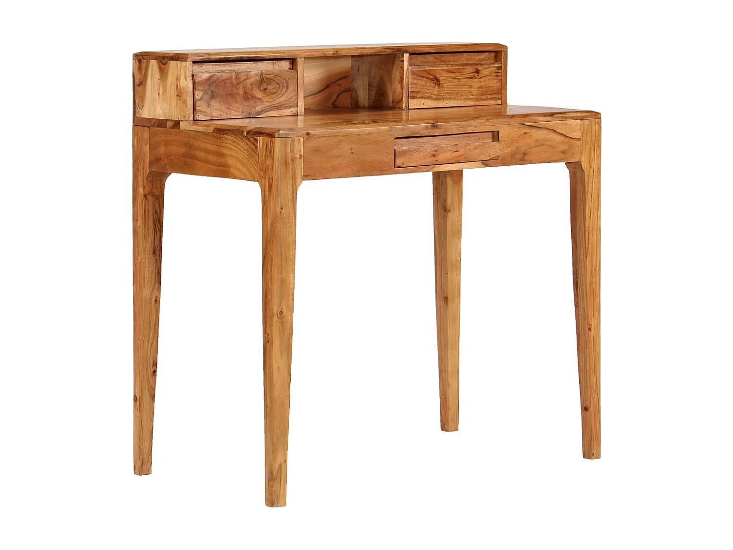 Schrijftafel met lades 88x50x90 cm massief hout