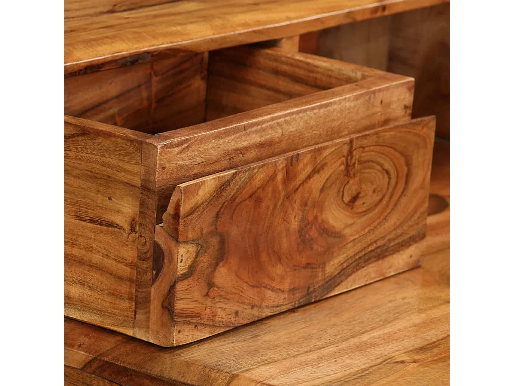 Schrijftafel met lades 88x50x90 cm massief hout