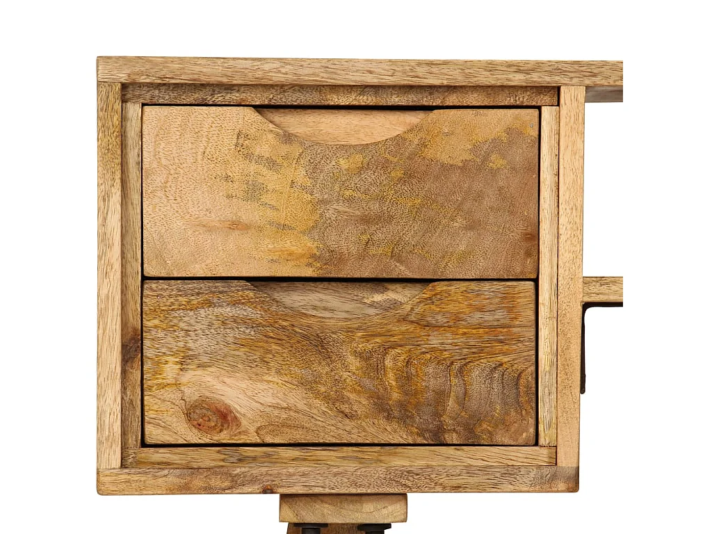 Escritorio de madera maciza de mango 115x47x76 cm