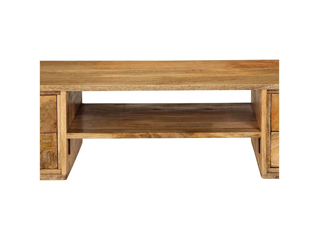 Escritorio de madera maciza de mango 115x47x76 cm