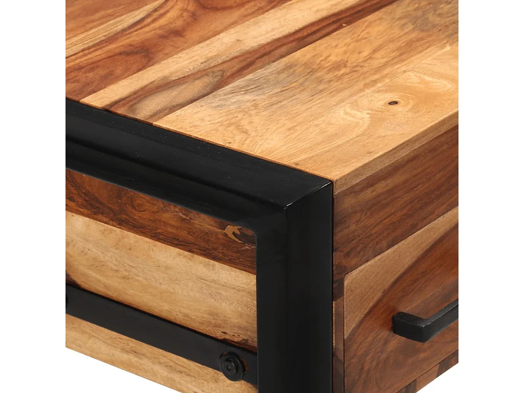 Schreibtisch mit 2 Schubladen 110x50x77 cm Massivholz