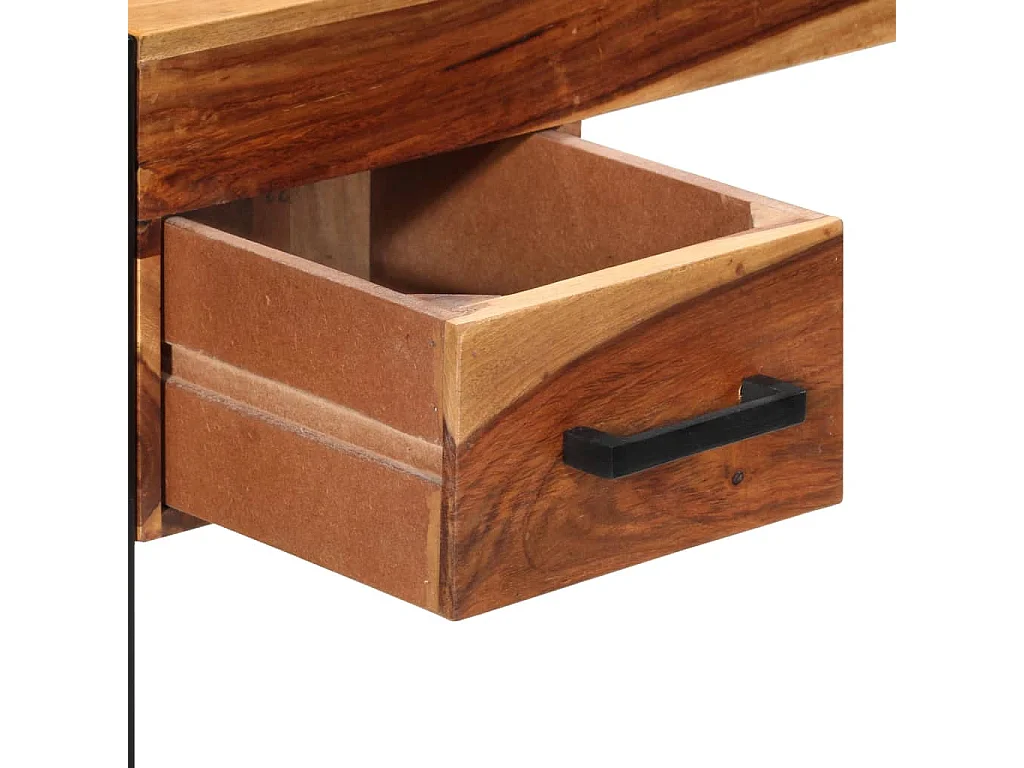 Schreibtisch mit 2 Schubladen 110x50x77 cm Massivholz