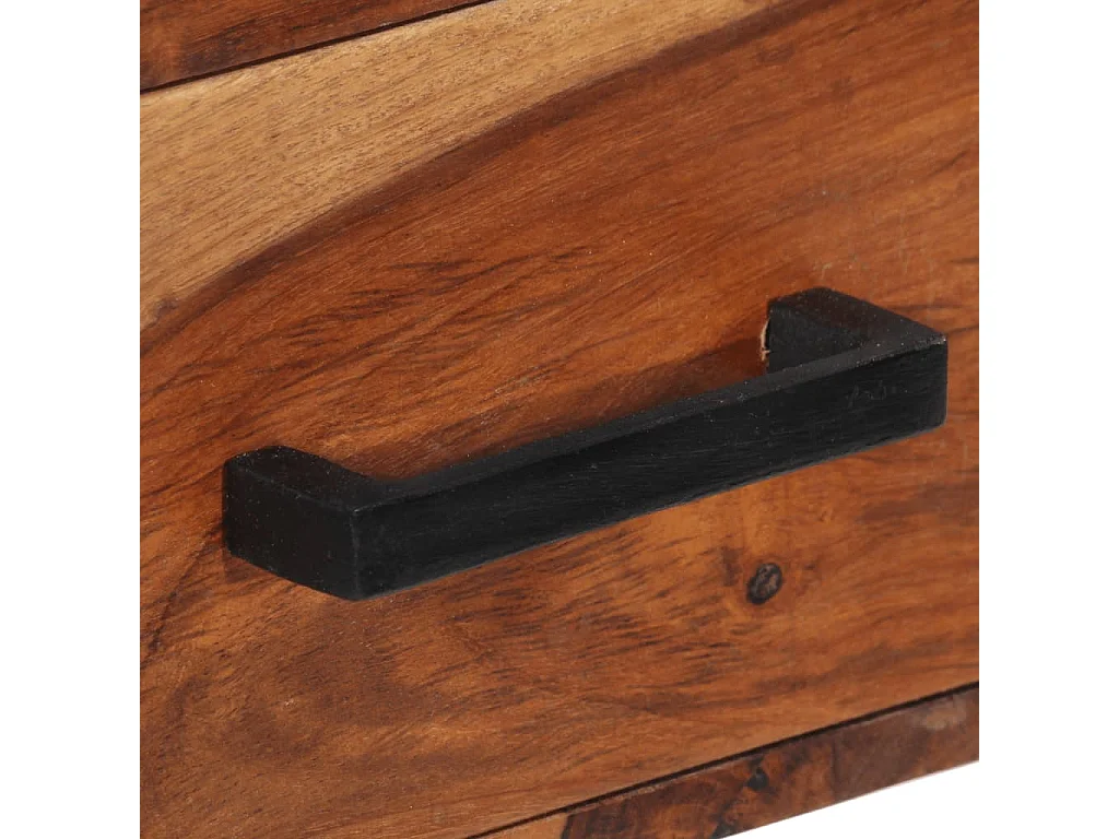 Schreibtisch mit 2 Schubladen 110x50x77 cm Massivholz